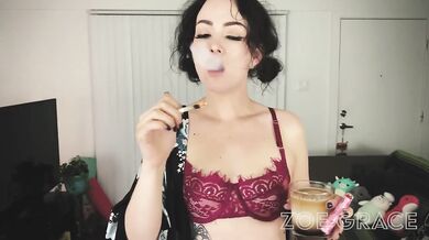 The Babe Lebowski Masturbates and Smokes Like The Dude 420 Masturbation Teaser Clips Destroyed Gushing Choked