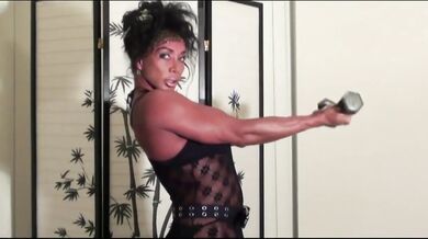FBB Destroyed Big Boobs Biceps Flexing Latina Retro Celebrity Exclusive Fetish HD Solo Verified