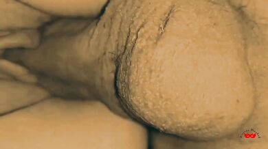 Wet pussy fucked doggystyle cumshot close up intense view