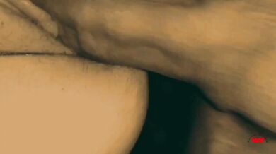 Wet pussy fucked doggystyle cumshot close up intense view