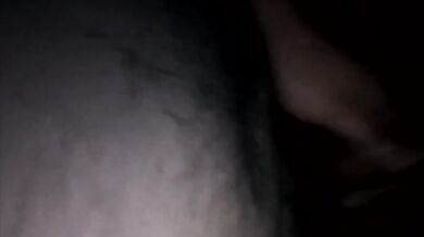 Asian GF Sucking Cock in The Dark Night