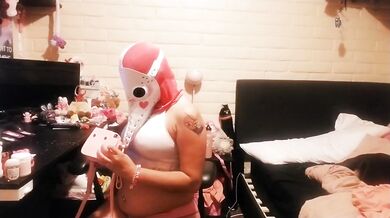 Plague Doctress Nude Photoshoot While Watching Porn Big Natural Tits Fetish Amateur
