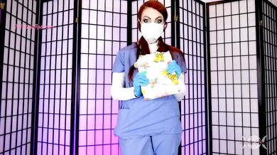 Mean Nurse Gloves Tattoo ABDL Diaper Discipline Femdom POV Free Preview
