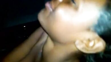 JAMAICAN MILF Babe with big dick blows public orgy hard