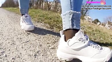 Fila Destrudor Shoeplay Nylon Feet Crush Trample Sneaker Girl Part 2