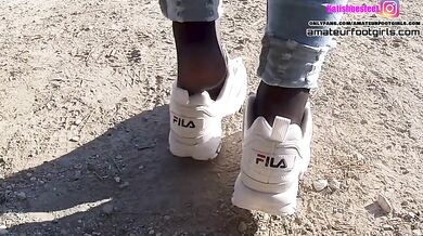 Fila Destrudor Shoeplay Nylon Feet Crush Trample Sneaker Girl Part 2