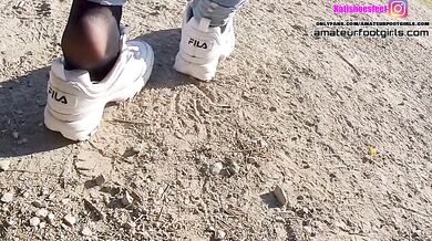 Fila Destrudor Shoeplay Nylon Feet Crush Trample Sneaker Girl Part 2