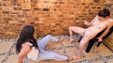 Milf Pisses On Petite Brunette Outside In Wet Tank Top Jeans Fetish Gushing