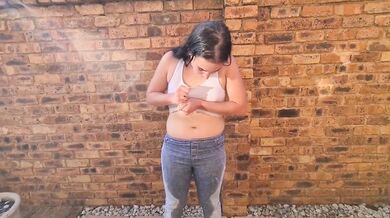 Milf Pisses On Petite Brunette Outside In Wet Tank Top Jeans Fetish Gushing