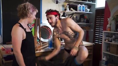 Male Art Model Gets Destroyed By Mistress Red Herring Fisting Part 1