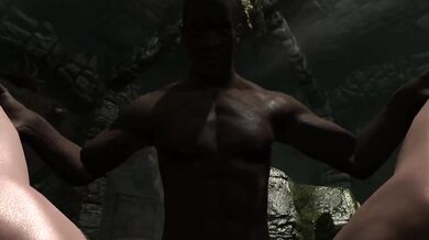 Two Big Black Cocks Destroy You FPOV Skyrim Threesome