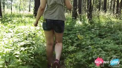 Public Teen Destroys Big Boobs And Butt In Forest