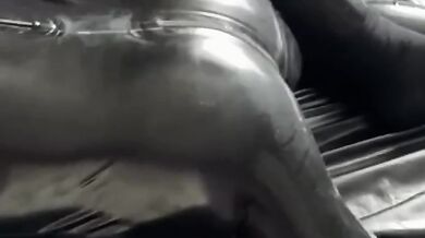 Latex Couple Destroyed Gushing Choked Rubber Ass Sex