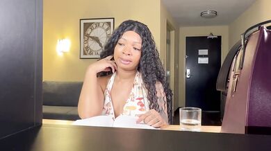 Naughty Student Eva Parker Can't Stay Out of Trouble Black Girl White Guy Cum on Chest