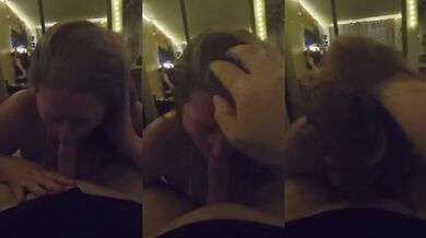 Amateur Milf Deepthroat Blowjob With Big Tits After Pool Day Then Gushing Cum Swallow