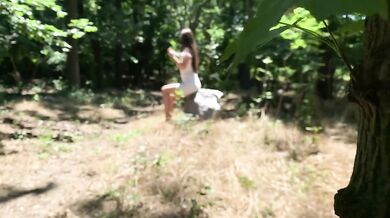 Mini Eva Fitness Model Destroyed Gushing Public Masturbation POV Outside Beach Sex Wet Pussy Redhead Squirt