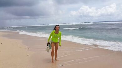 Amateur Wife Destroyed Pissing On Stormy Beach Public Outside Long Legs Wet Pussy Close Up