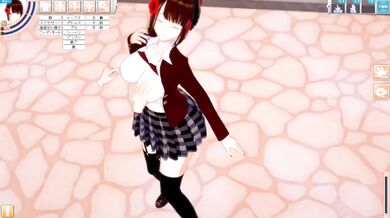 Koikatsu Reika Big Tits Schoolgirl Boobs Massage And Sex Anime 3DCG