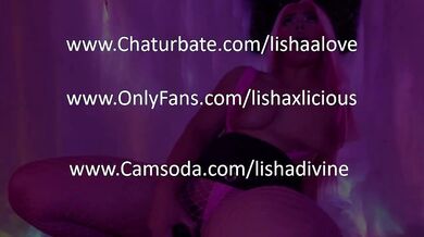LishaXLicious 25 BBW Ebony Amateur BBC Tight Pussy Dripping Creampie