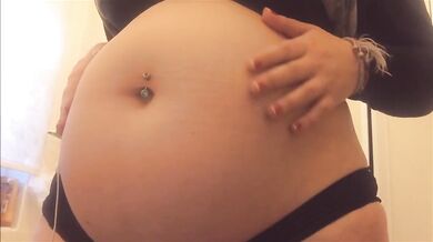 Swollen Belly Girl Noisy Stuffed Belly Destroyed Gushing Choked
