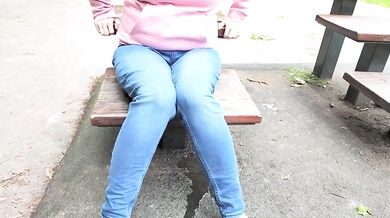 Dirty Girl Pissing In Jeans Watch Her Soak Her Pants Public Pissing Piss Soaking Jeans