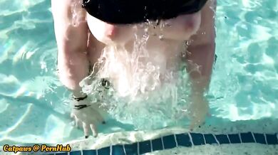 Public Flashing n Booty Shaking at Private Pool Party