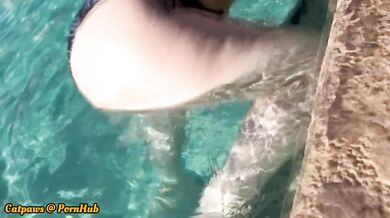 Public Flashing n Booty Shaking at Private Pool Party