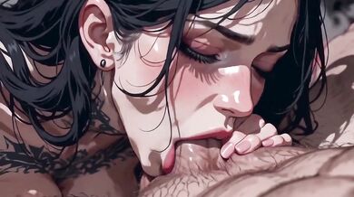 Simulation Love Destroyed Oiled Cowgirl Creampie Black Hair Yellow Eyes Big Tits Riding Bedroom Passionate Wet