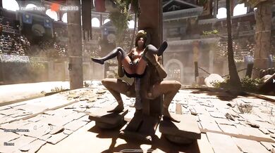 Lara Finds Ancient Chamber Cumming Squirting Orgasm Big Boobs Ass Cartoon HD Porn