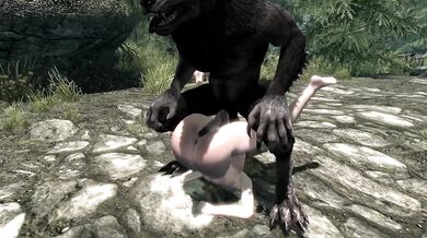 Blonde Nord Gives Herself To Monster Cock In Skyrim Anime POV