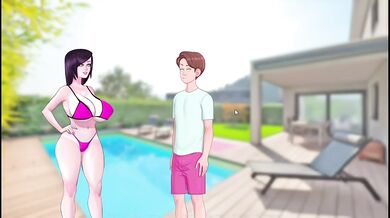 Hot Step Mom Climbs On Me And Makes Love With Big Dildo And Pussy Dripping