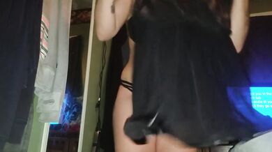 Pawg Teen Black Lingerie Try Haul Destroyed Gushing Choked