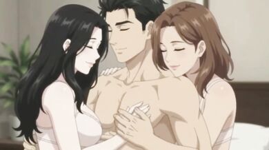Surprise Threesome With Cheating Girlfriend And Horny Stepsister Destroyed Gushing Choked