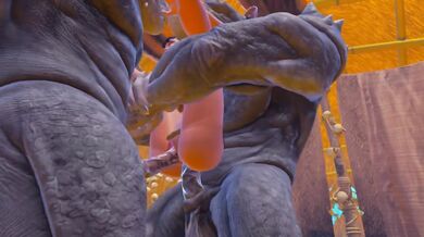 Furry Monsters Destroyed My Wife With Double Anal And Double Penetration Rough 3some