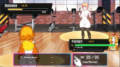 Oppaimon Episode 8 Pixel Hentai Game Boobies Attacks Fail Against Rock Pokemon