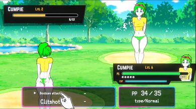 Oppaimon Episode 8 Pixel Hentai Game Boobies Attacks Fail Against Rock Pokemon