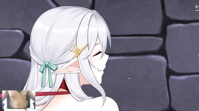 Brunette Elf Gets Destroyed Doggy Style Gushing Creampie