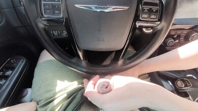 Teen Pawned PAWG Seduced In Car Public Handjob Edging Slow Cumshot Destroyed Gushing