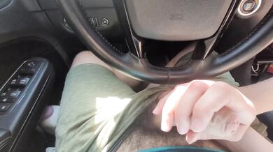 Teen Pawned PAWG Seduced In Car Public Handjob Edging Slow Cumshot Destroyed Gushing