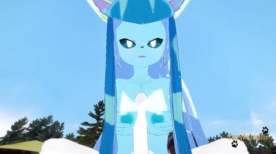Pokemon Hentai Furry POV Glaceon Gets Destroyed By Cinderace Gushing Creampie