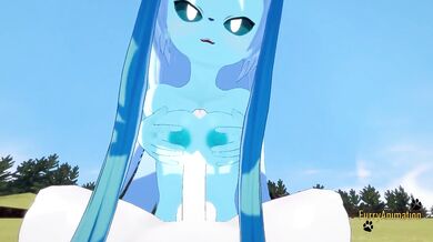 Pokemon Hentai Furry POV Glaceon Gets Destroyed By Cinderace Gushing Creampie