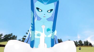 Pokemon Hentai Furry POV Glaceon Gets Destroyed By Cinderace Gushing Creampie