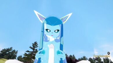 Pokemon Hentai Furry POV Glaceon Gets Destroyed By Cinderace Gushing Creampie