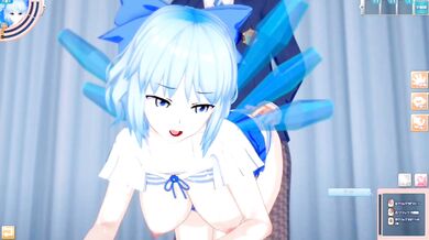 Destroyed Koikatsu Cirno Big Tits 3DCG Hentai Anime Gushing Creampie