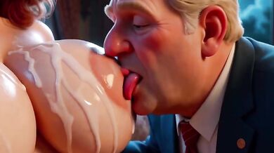 Good Husband Lets Wife Gush With Big Black Animated Cartoon