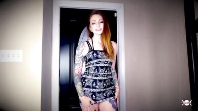 New Redhead Tattooed Cuckolding Wife Destruction Gushing Choked