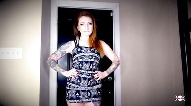 New Redhead Tattooed Cuckolding Wife Destruction Gushing Choked