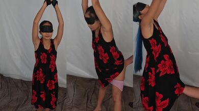 Asian slut eating daddy ass prelude bdsm bondage spanking cum bucket old young amateur