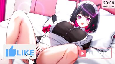 Japanese Catgirl Maid Ear Licking ASMR Destroyed Gushing Master Bed