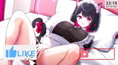 Japanese Catgirl Maid Ear Licking ASMR Destroyed Gushing Master Bed